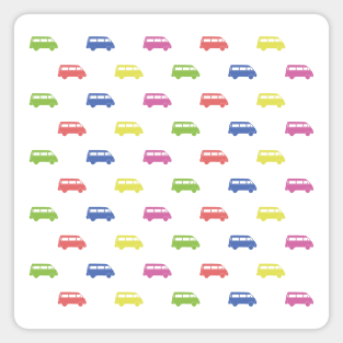 Colorful Van Pattern Magnet